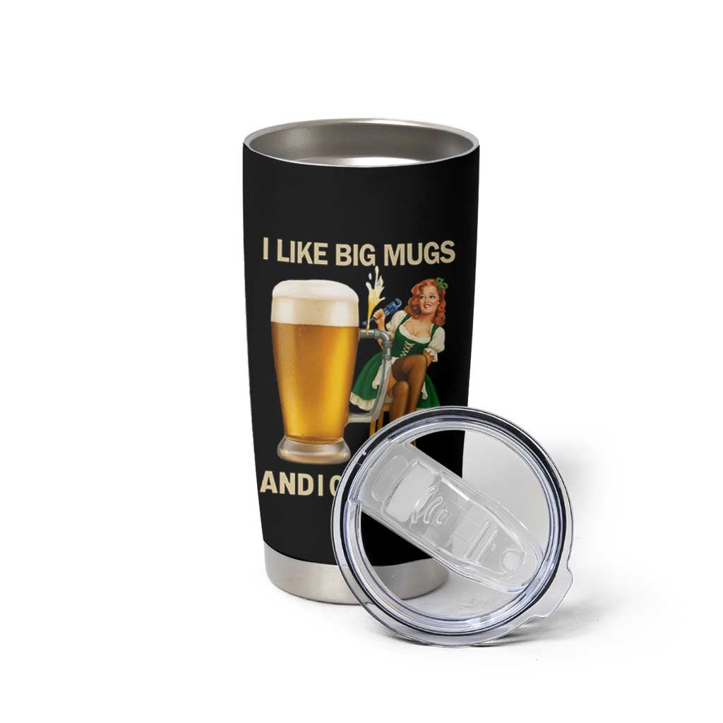 Oktoberfest Beer Tumbler Cup Funny I Like Big Mugs Pin Up Girl Dirndl - Wonder Print Shop