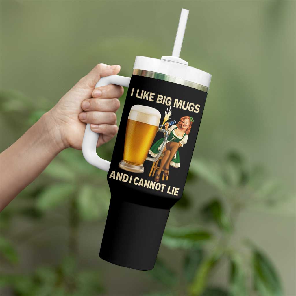 Oktoberfest Beer Tumbler With Handle Funny I Like Big Mugs Pin Up Girl Dirndl - Wonder Print Shop