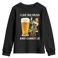 Oktoberfest Beer Youth Sweatshirt Funny I Like Big Mugs Pin Up Girl Dirndl - Wonder Print Shop