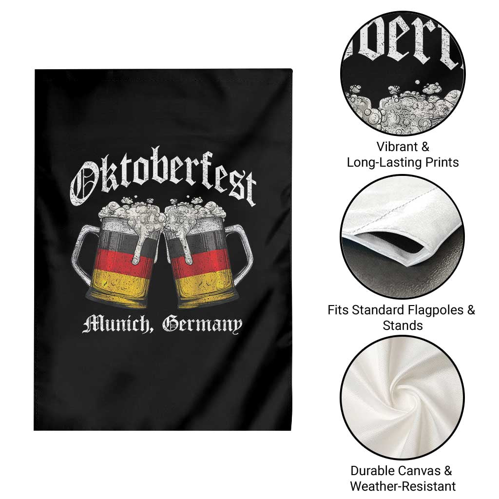 Vintage Oktoberfest Munich Garden Flag Prost Beer Germany Flag Drinking - Wonder Print Shop