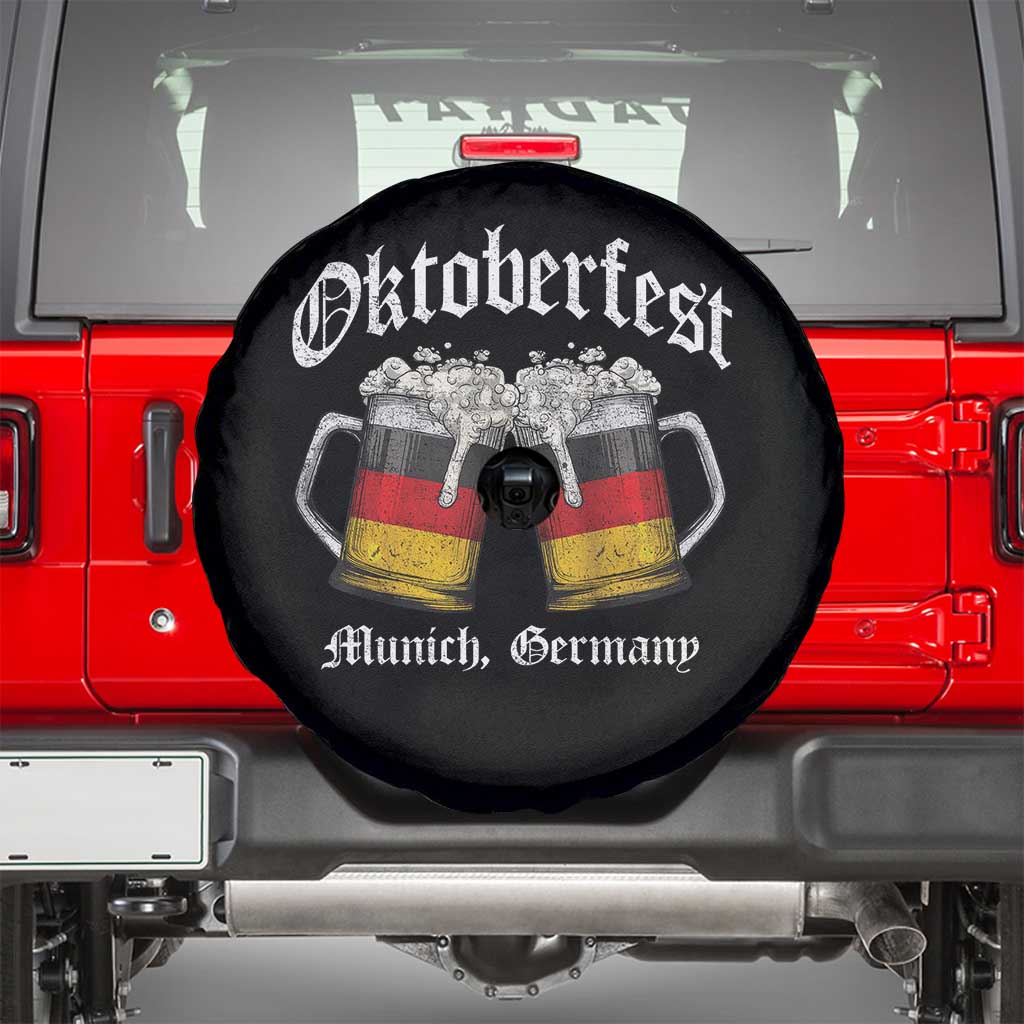 Vintage Oktoberfest Munich Spare Tire Cover Prost Beer Germany Flag Drinking - Wonder Print Shop
