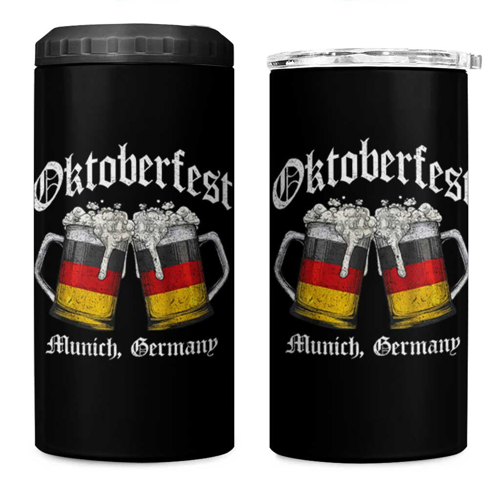 Vintage Oktoberfest Munich 4 in 1 Can Cooler Tumbler Prost Beer Germany Flag Drinking - Wonder Print Shop