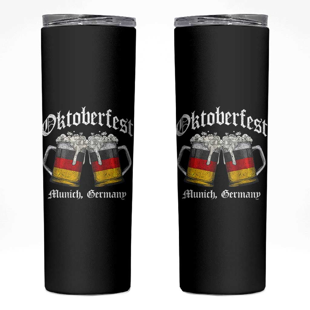 Vintage Oktoberfest Munich Skinny Tumbler Prost Beer Germany Flag Drinking - Wonder Print Shop