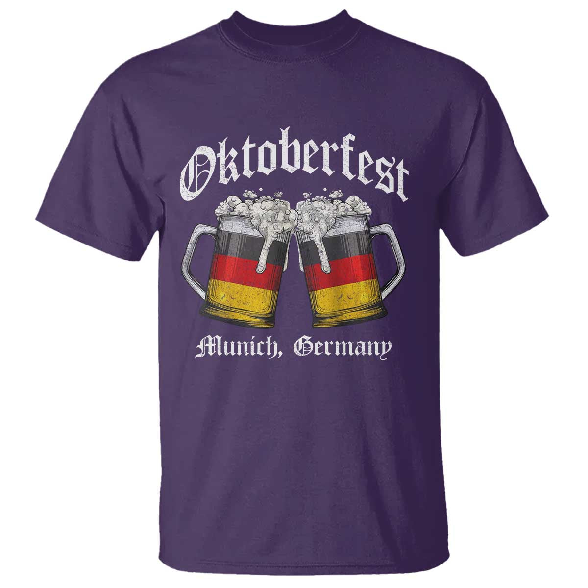 Vintage Oktoberfest Munich T Shirt Prost Beer Germany Flag Drinking - Wonder Print Shop