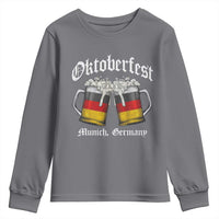 Vintage Oktoberfest Munich Youth Sweatshirt Prost Beer Germany Flag Drinking - Wonder Print Shop