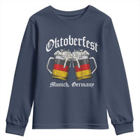 Vintage Oktoberfest Munich Youth Sweatshirt Prost Beer Germany Flag Drinking - Wonder Print Shop