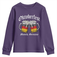 Vintage Oktoberfest Munich Youth Sweatshirt Prost Beer Germany Flag Drinking - Wonder Print Shop