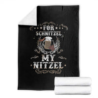Funny Oktoberfest Throw Blanket For Schnitzel My Nitzel Octoberfest German Beer Wurst - Wonder Print Shop