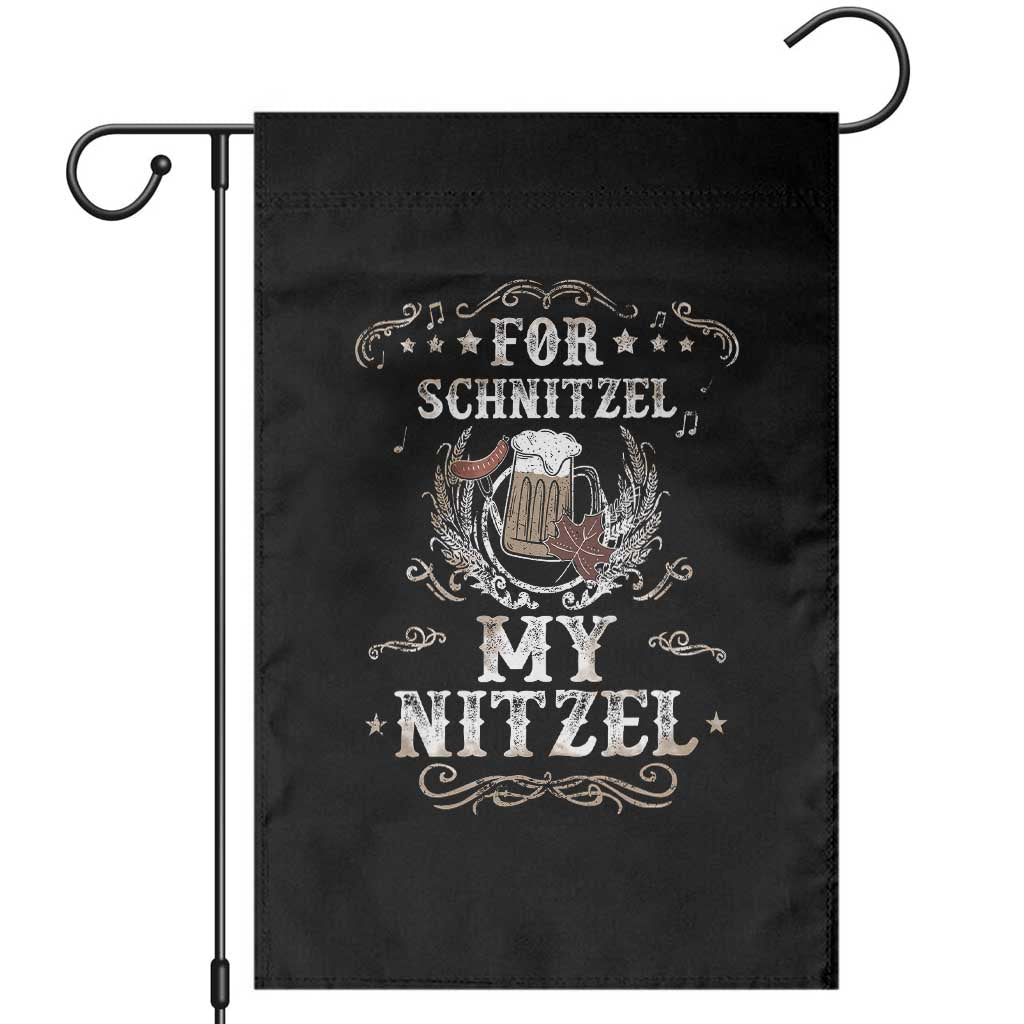 Funny Oktoberfest Garden Flag For Schnitzel My Nitzel Octoberfest German Beer Wurst - Wonder Print Shop