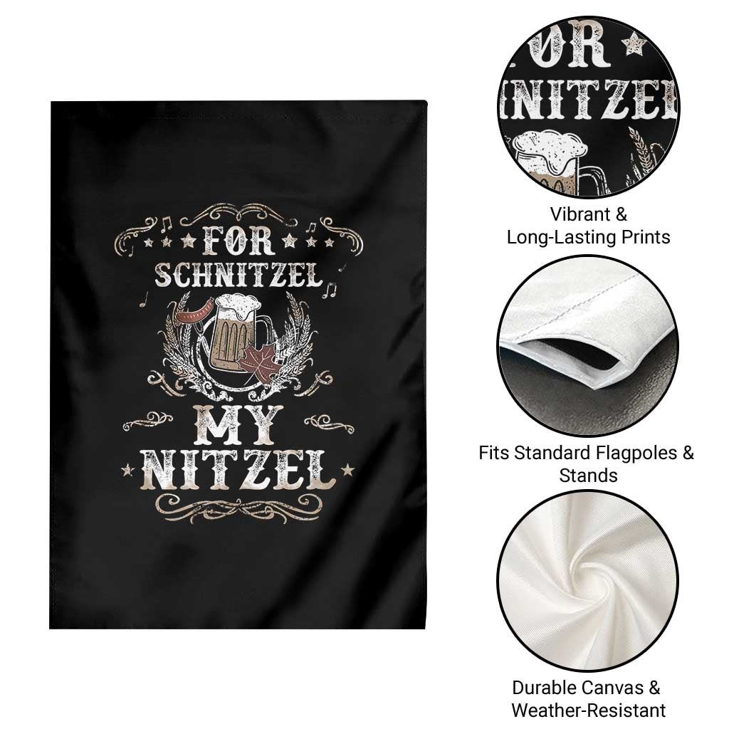 Funny Oktoberfest Garden Flag For Schnitzel My Nitzel Octoberfest German Beer Wurst - Wonder Print Shop
