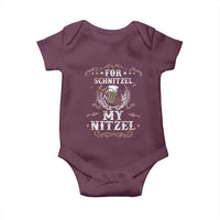 Funny Oktoberfest Baby Onesie For Schnitzel My Nitzel Octoberfest German Beer Wurst - Wonder Print Shop