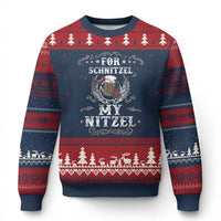 Funny Oktoberfest Ugly Christmas Sweater For Schnitzel My Nitzel Octoberfest German Beer Wurst - Wonder Print Shop