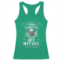 Funny Oktoberfest Racerback Tank Top For Schnitzel My Nitzel Octoberfest German Beer Wurst - Wonder Print Shop