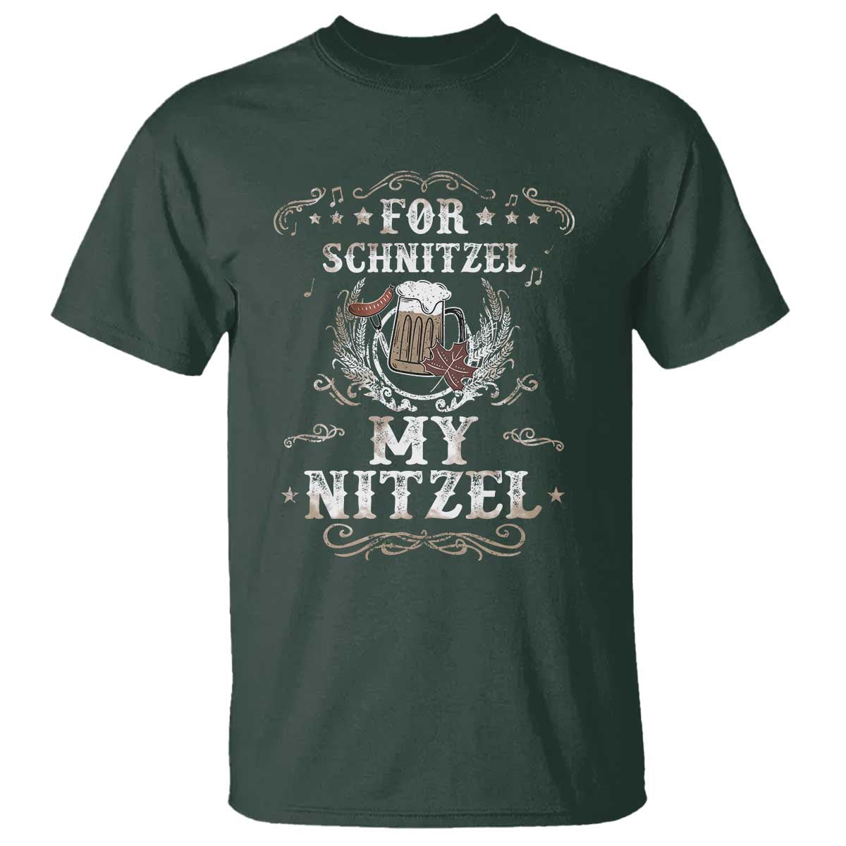 Funny Oktoberfest T Shirt For Schnitzel My Nitzel Octoberfest German Beer Wurst - Wonder Print Shop