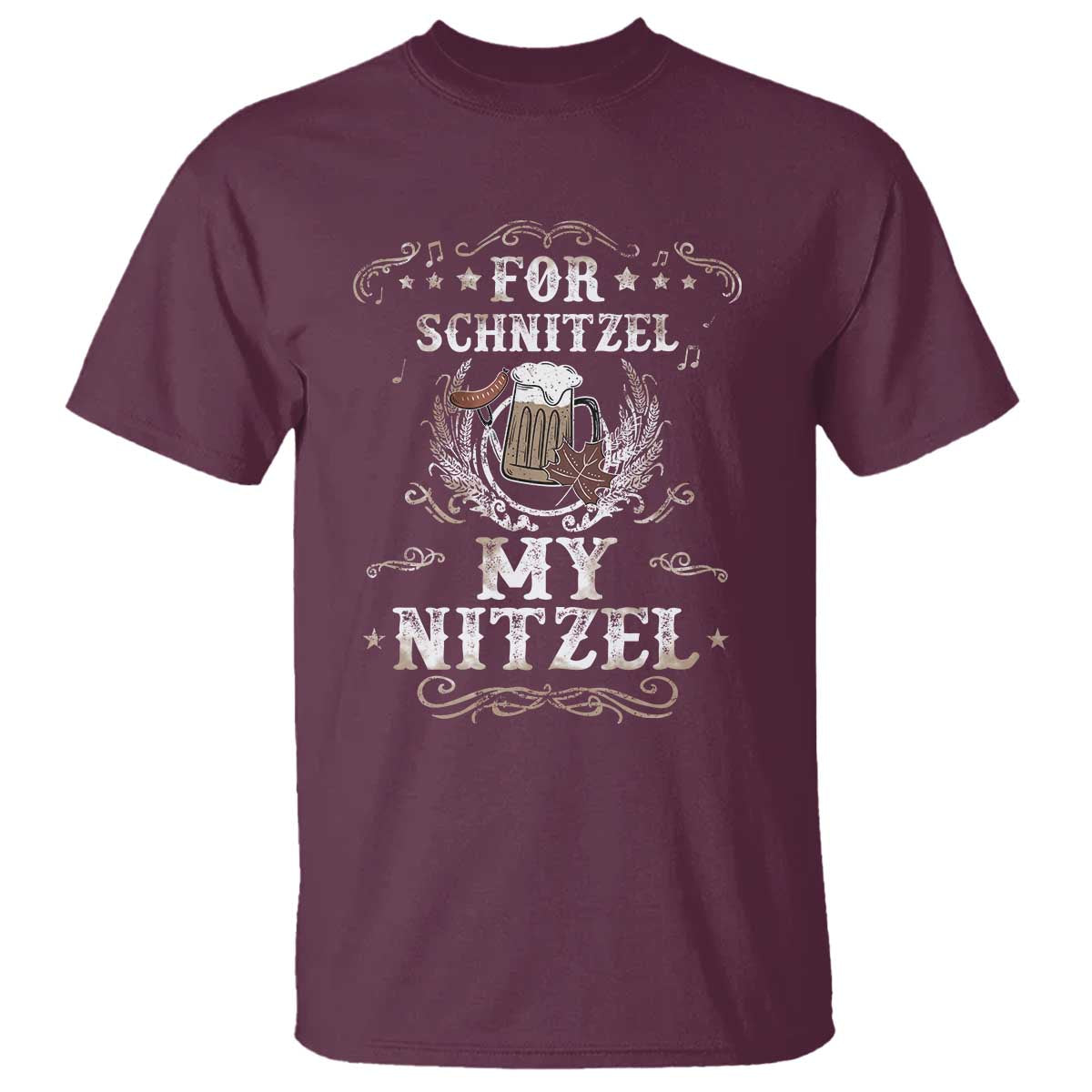 Funny Oktoberfest T Shirt For Schnitzel My Nitzel Octoberfest German Beer Wurst - Wonder Print Shop