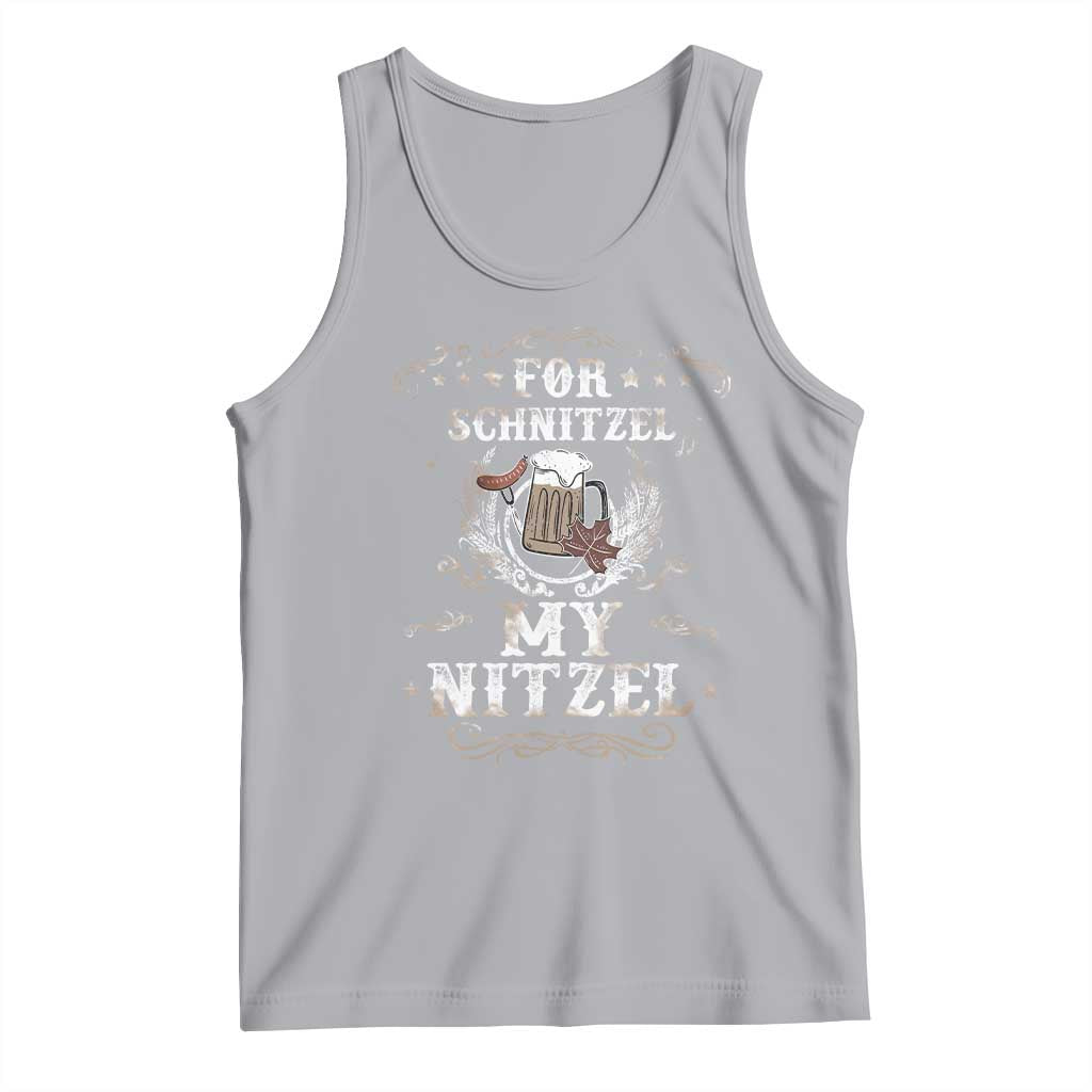 Funny Oktoberfest Tank Top For Schnitzel My Nitzel Octoberfest German Beer Wurst - Wonder Print Shop