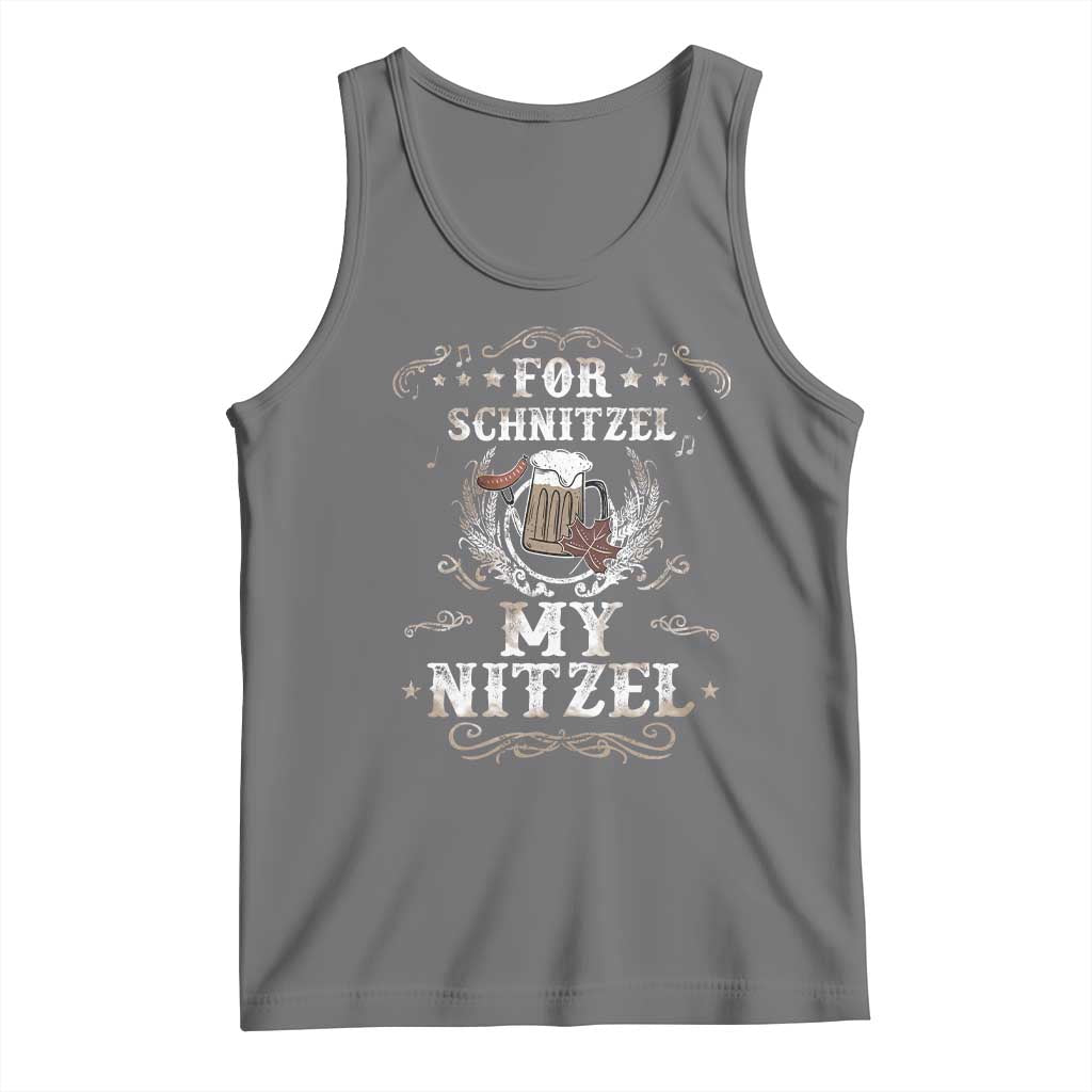 Funny Oktoberfest Tank Top For Schnitzel My Nitzel Octoberfest German Beer Wurst - Wonder Print Shop