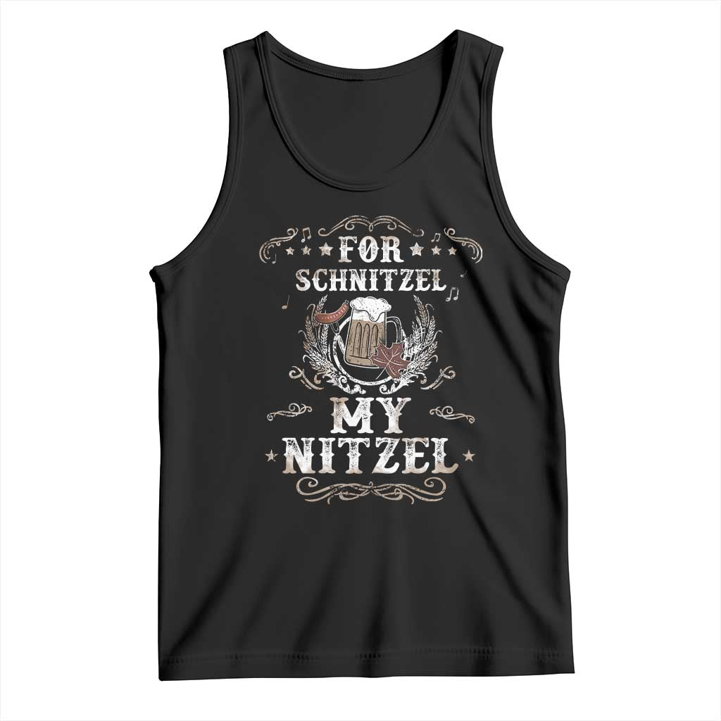 Funny Oktoberfest Tank Top For Schnitzel My Nitzel Octoberfest German Beer Wurst - Wonder Print Shop