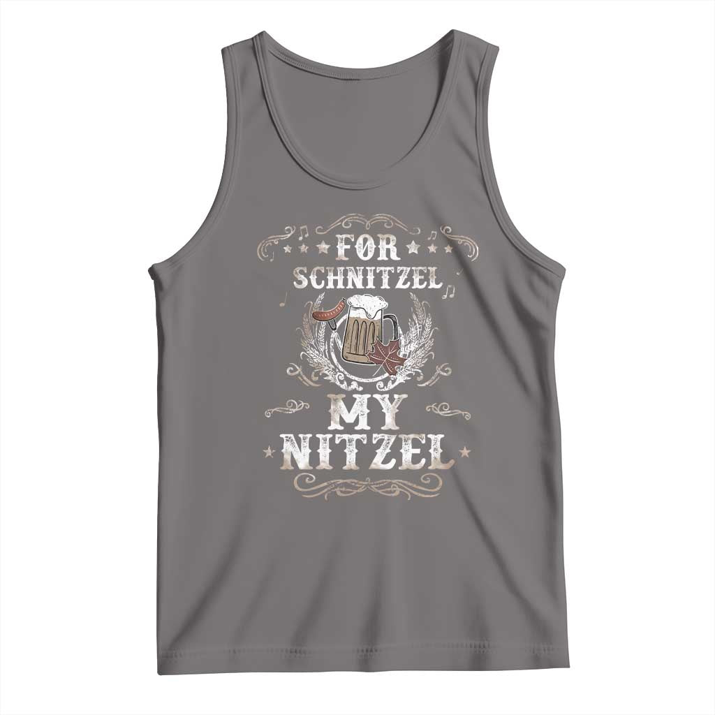 Funny Oktoberfest Tank Top For Schnitzel My Nitzel Octoberfest German Beer Wurst - Wonder Print Shop