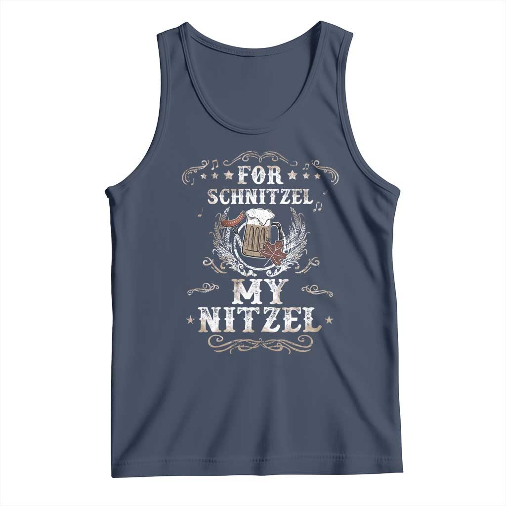 Funny Oktoberfest Tank Top For Schnitzel My Nitzel Octoberfest German Beer Wurst - Wonder Print Shop