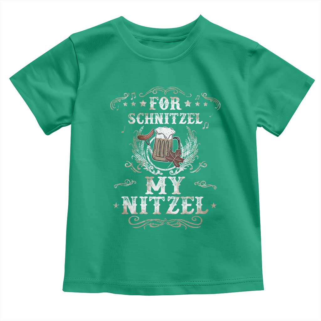 Funny Oktoberfest Toddler T Shirt For Schnitzel My Nitzel Octoberfest German Beer Wurst - Wonder Print Shop