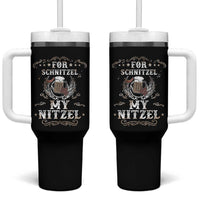 Funny Oktoberfest Tumbler With Handle For Schnitzel My Nitzel Octoberfest German Beer Wurst - Wonder Print Shop