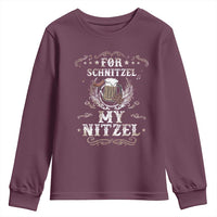 Funny Oktoberfest Youth Sweatshirt For Schnitzel My Nitzel Octoberfest German Beer Wurst - Wonder Print Shop
