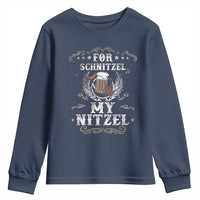 Funny Oktoberfest Youth Sweatshirt For Schnitzel My Nitzel Octoberfest German Beer Wurst - Wonder Print Shop