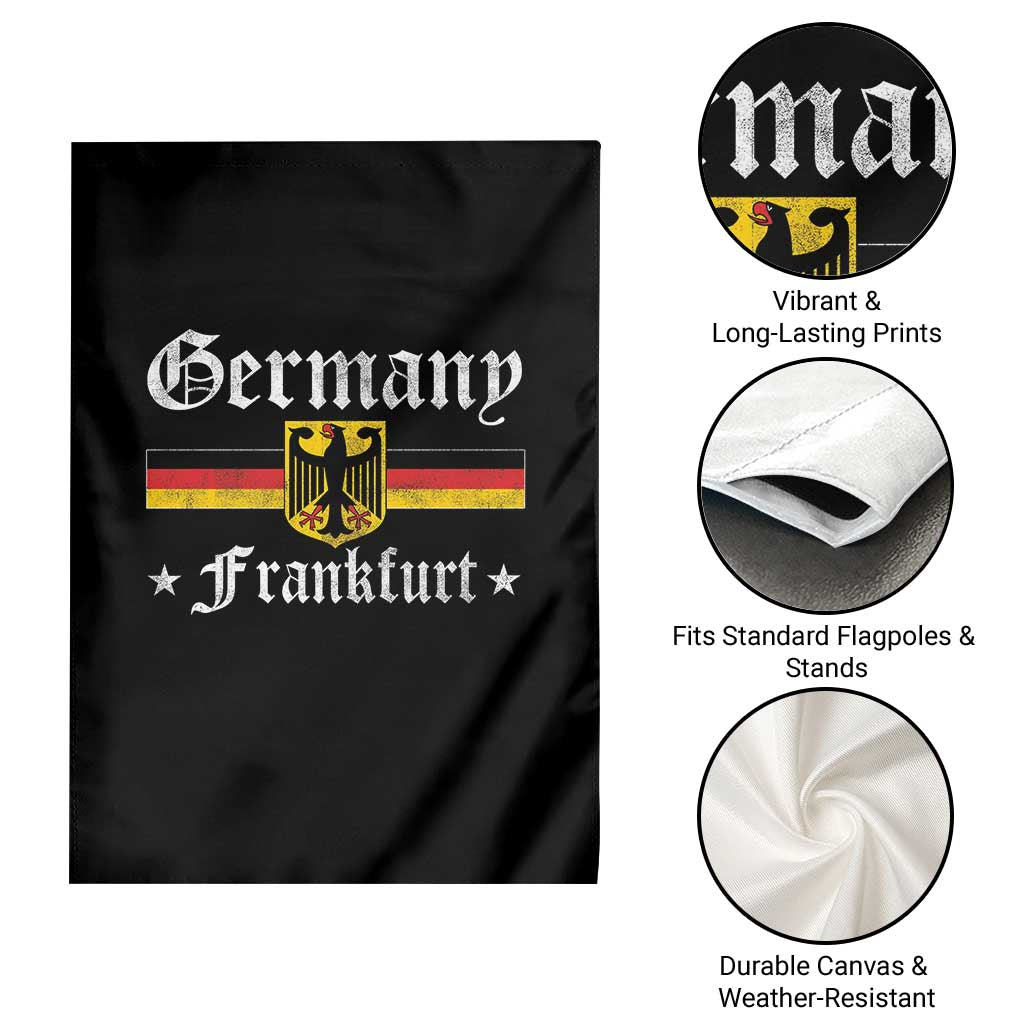 Germany Frankfurt Garden Flag Retro Vintage German Flag Tourist Souvenir Gift - Wonder Print Shop