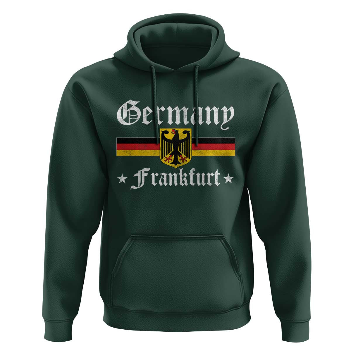 Germany Frankfurt Hoodie Retro Vintage German Flag Tourist Souvenir Gift - Wonder Print Shop