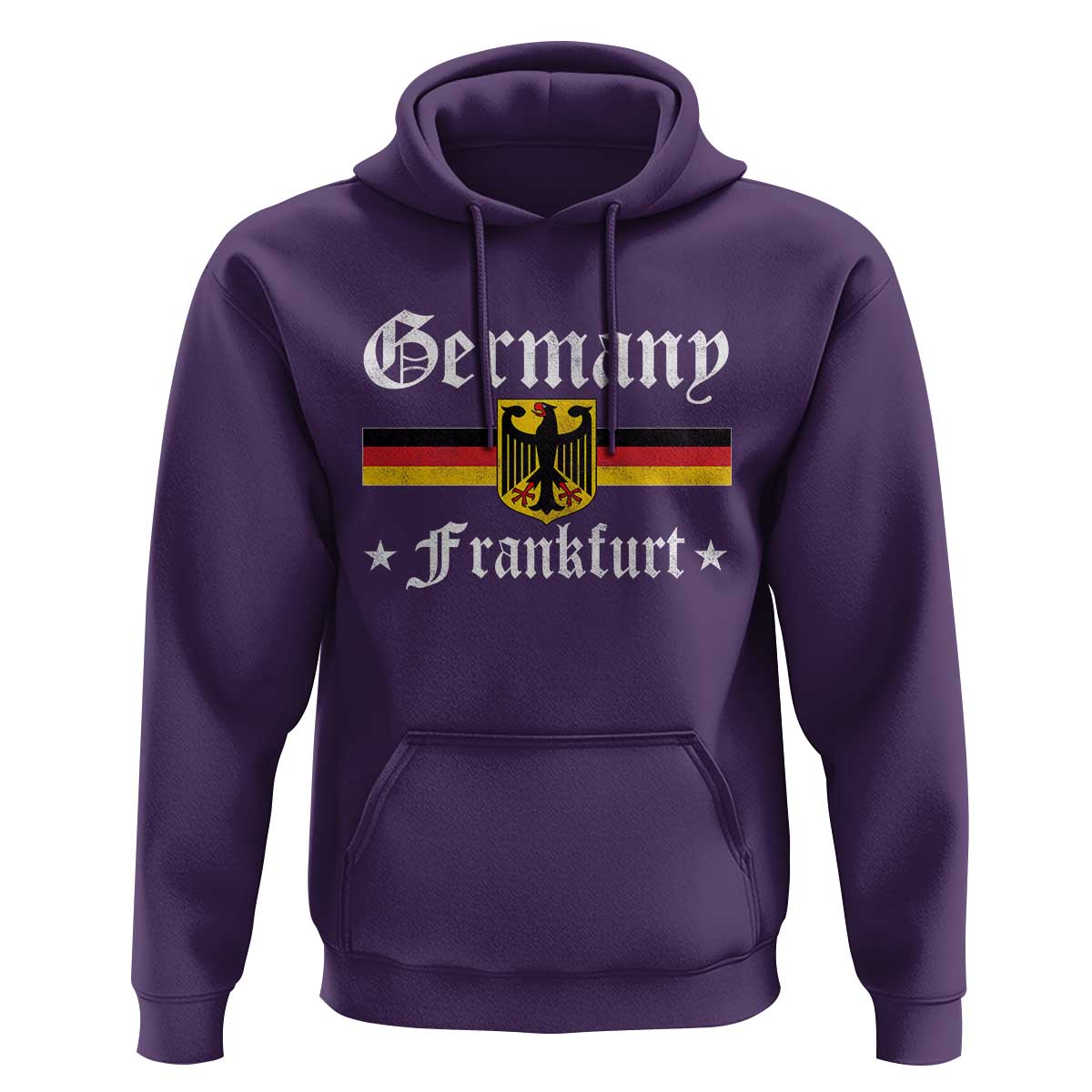 Germany Frankfurt Hoodie Retro Vintage German Flag Tourist Souvenir Gift - Wonder Print Shop
