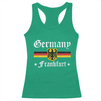 Germany Frankfurt Racerback Tank Top Retro Vintage German Flag Tourist Souvenir Gift - Wonder Print Shop