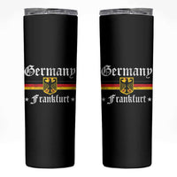 Germany Frankfurt Skinny Tumbler Retro Vintage German Flag Tourist Souvenir Gift - Wonder Print Shop
