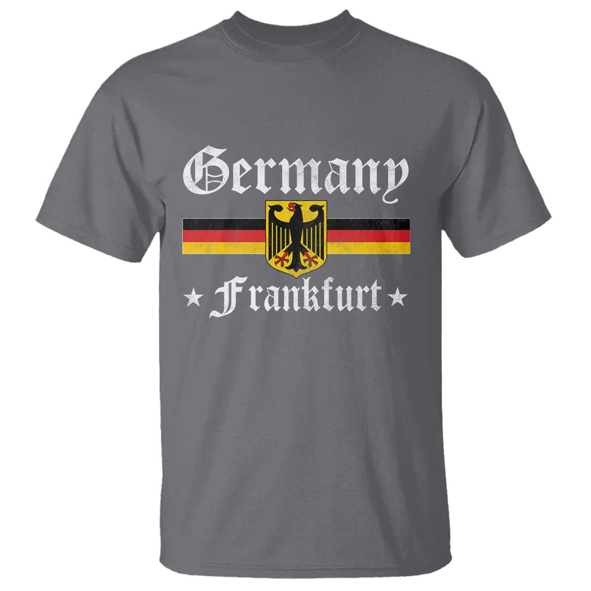Germany Frankfurt T Shirt Retro Vintage German Flag Tourist Souvenir Gift - Wonder Print Shop