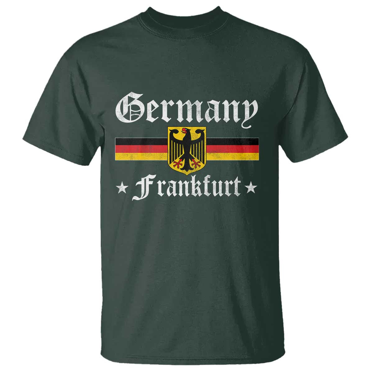 Germany Frankfurt T Shirt Retro Vintage German Flag Tourist Souvenir Gift - Wonder Print Shop
