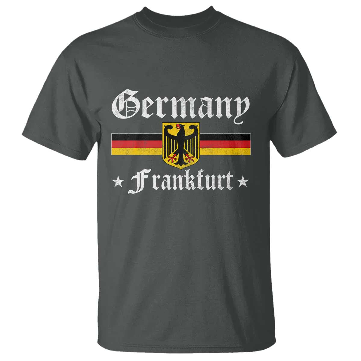Germany Frankfurt T Shirt Retro Vintage German Flag Tourist Souvenir Gift - Wonder Print Shop