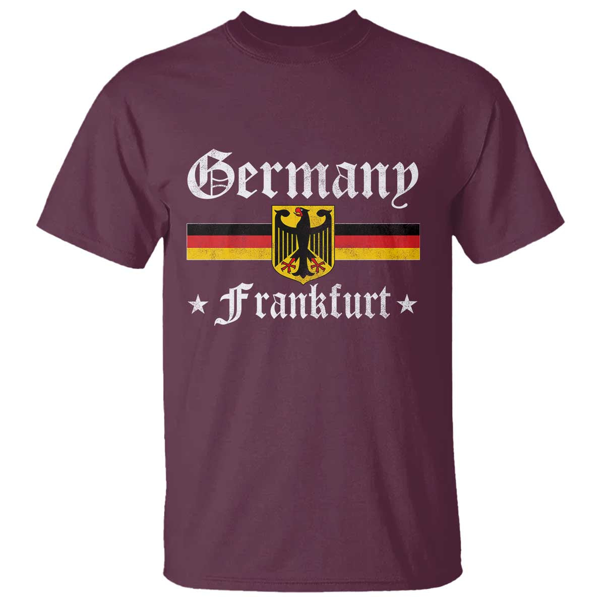 Germany Frankfurt T Shirt Retro Vintage German Flag Tourist Souvenir Gift - Wonder Print Shop