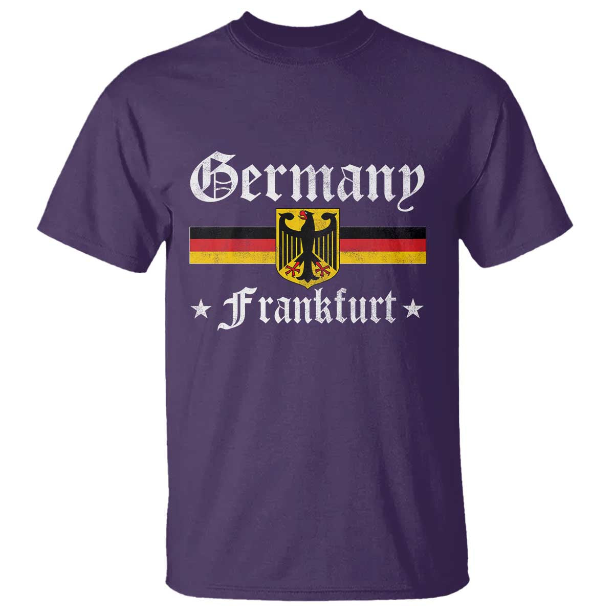 Germany Frankfurt T Shirt Retro Vintage German Flag Tourist Souvenir Gift - Wonder Print Shop