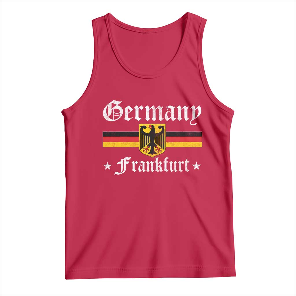 Germany Frankfurt Tank Top Retro Vintage German Flag Tourist Souvenir Gift - Wonder Print Shop