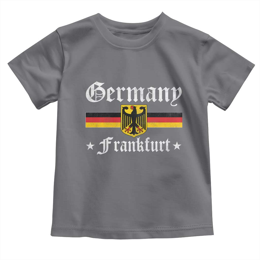 Germany Frankfurt Toddler T Shirt Retro Vintage German Flag Tourist Souvenir Gift - Wonder Print Shop