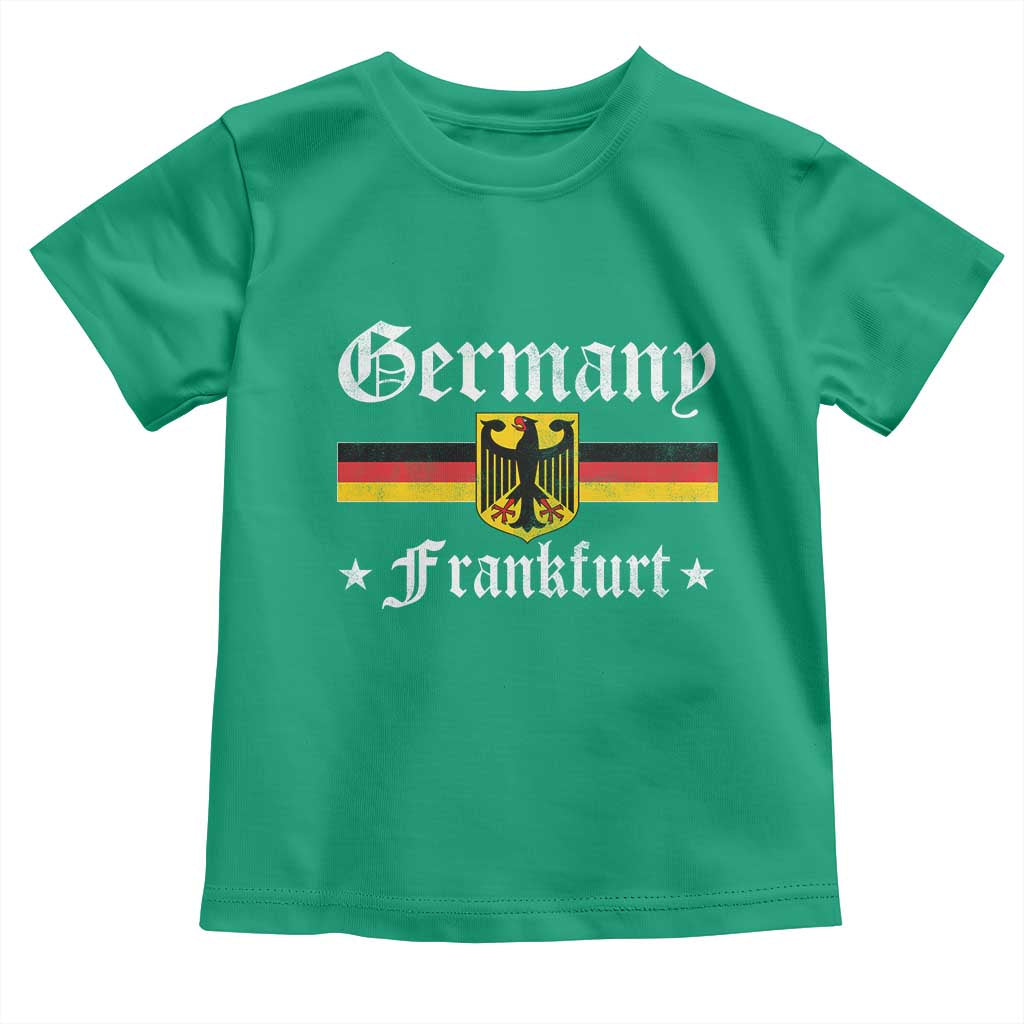 Germany Frankfurt Toddler T Shirt Retro Vintage German Flag Tourist Souvenir Gift - Wonder Print Shop