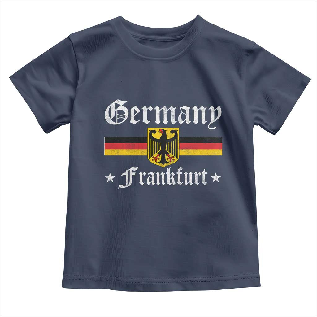 Germany Frankfurt Toddler T Shirt Retro Vintage German Flag Tourist Souvenir Gift - Wonder Print Shop