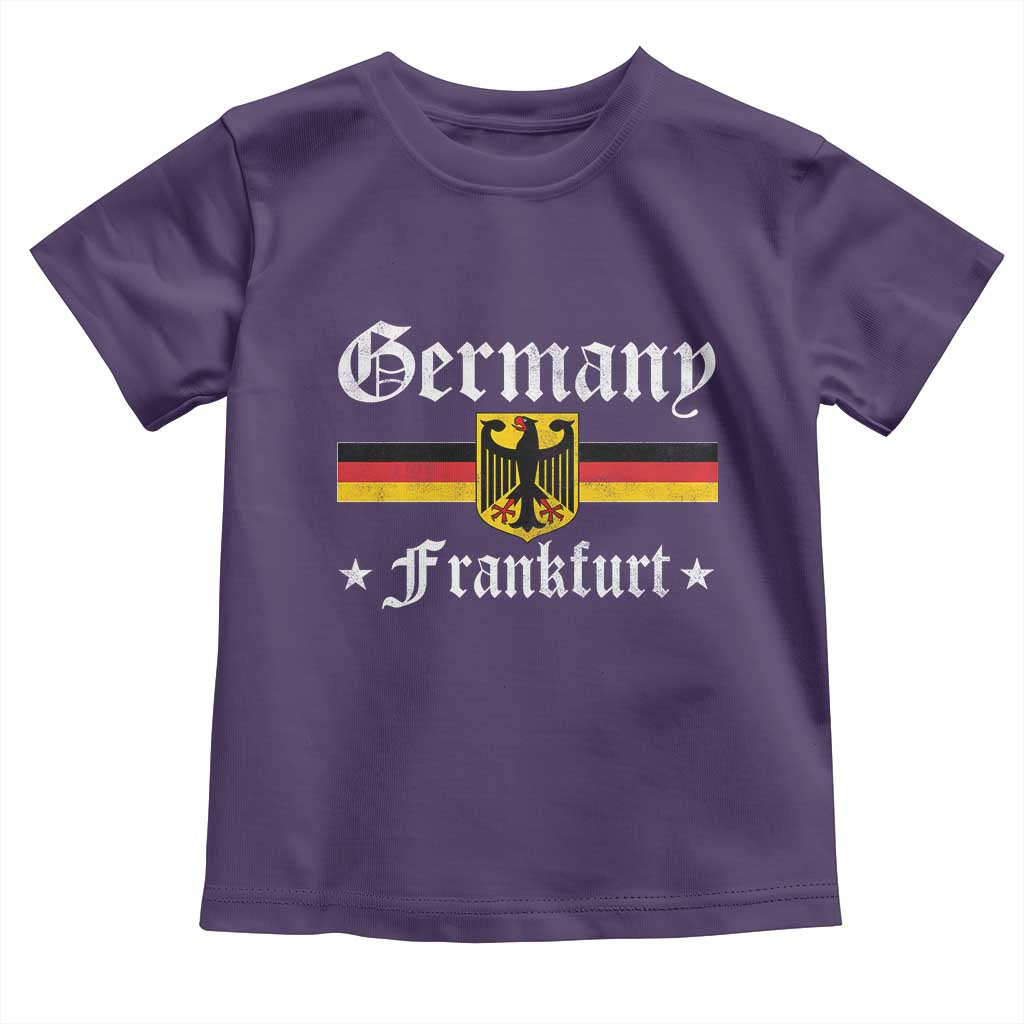 Germany Frankfurt Toddler T Shirt Retro Vintage German Flag Tourist Souvenir Gift - Wonder Print Shop
