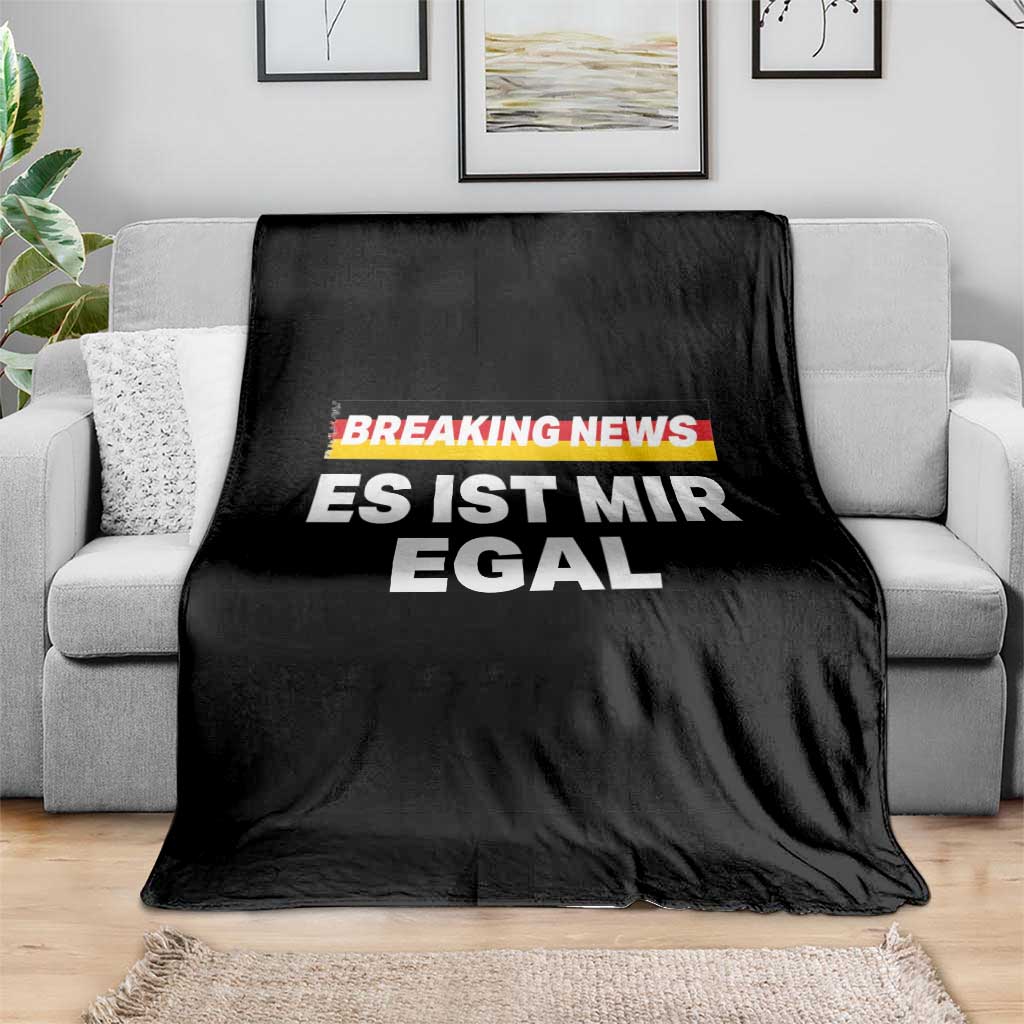 Funny German Saying Throw Blanket Sarcastic Humor Meme Es Ist Mir Egal Germany Flag - Wonder Print Shop