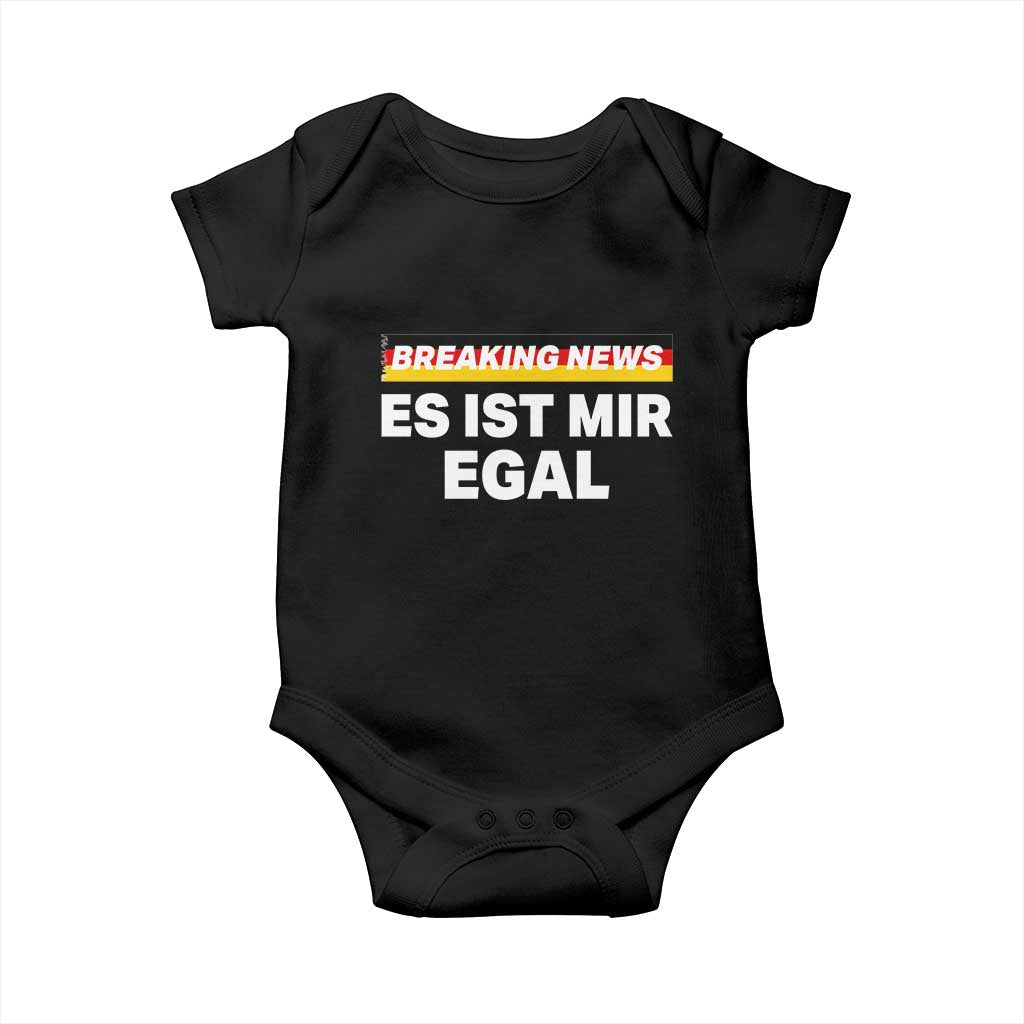 Funny German Saying Baby Onesie Sarcastic Humor Meme Es Ist Mir Egal Germany Flag - Wonder Print Shop