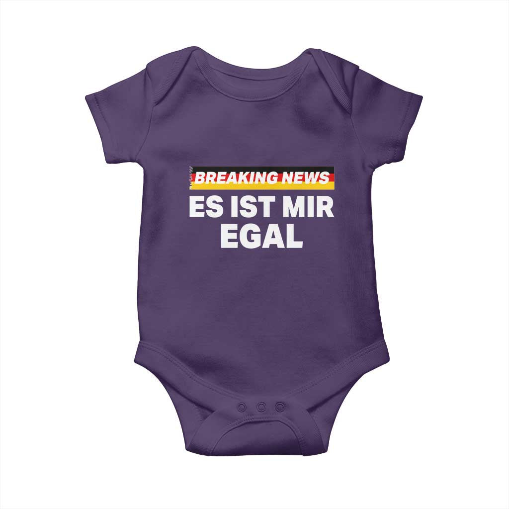 Funny German Saying Baby Onesie Sarcastic Humor Meme Es Ist Mir Egal Germany Flag - Wonder Print Shop