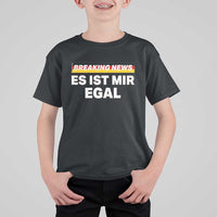 Funny German Saying T Shirt For Kid Sarcastic Humor Meme Es Ist Mir Egal Germany Flag - Wonder Print Shop