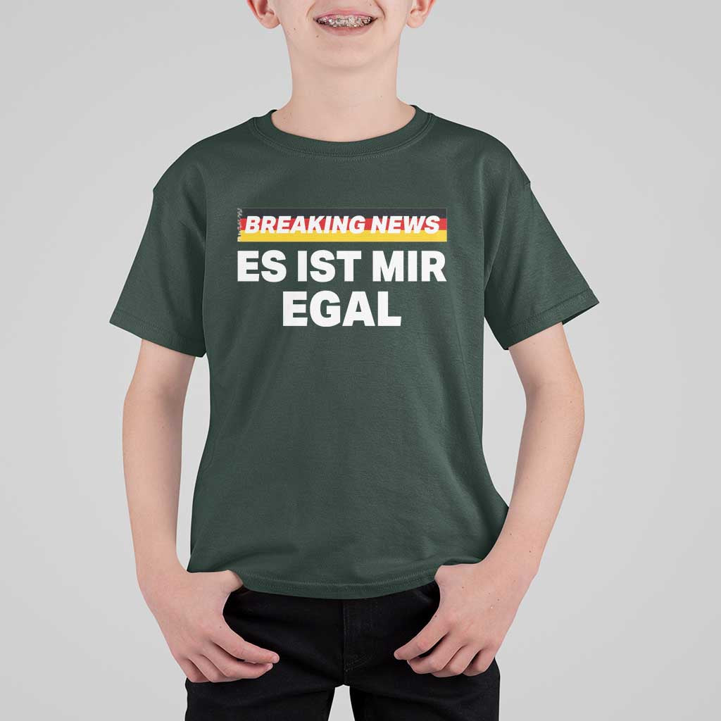 Funny German Saying T Shirt For Kid Sarcastic Humor Meme Es Ist Mir Egal Germany Flag - Wonder Print Shop