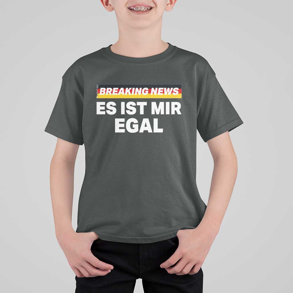 Funny German Saying T Shirt For Kid Sarcastic Humor Meme Es Ist Mir Egal Germany Flag - Wonder Print Shop