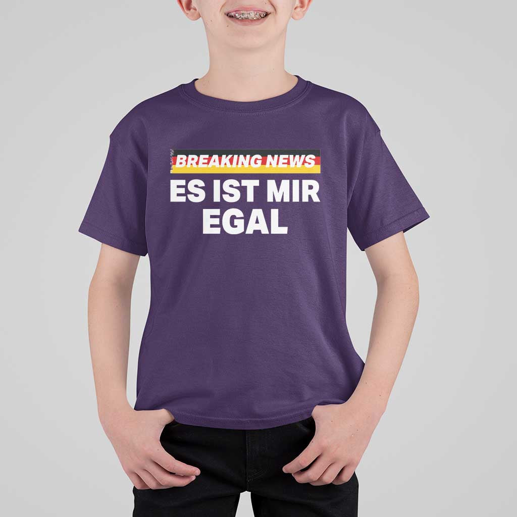 Funny German Saying T Shirt For Kid Sarcastic Humor Meme Es Ist Mir Egal Germany Flag - Wonder Print Shop